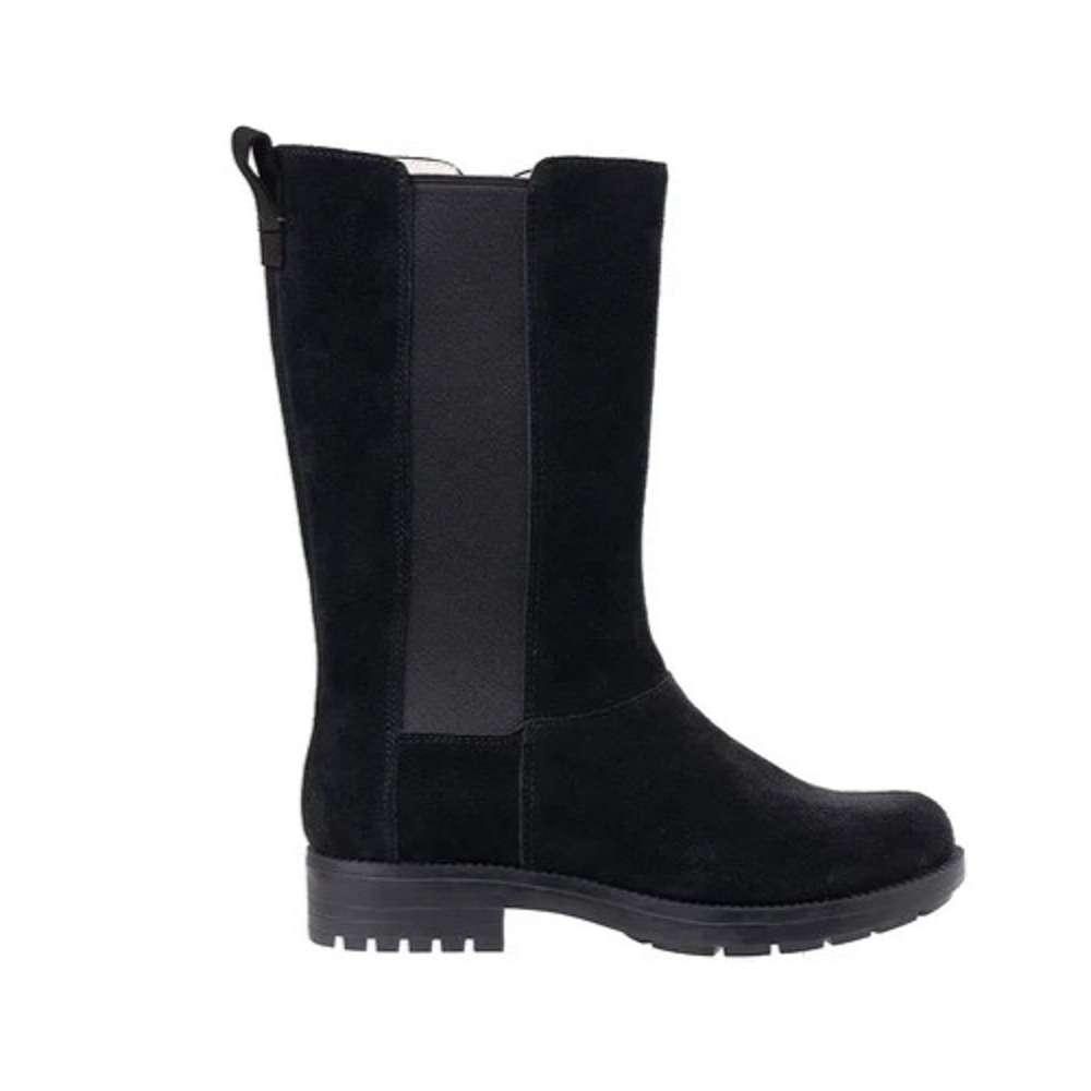 Revitalign Women's Orthotic Suede Black Mid Calf Boot, US Size 10 B Linden